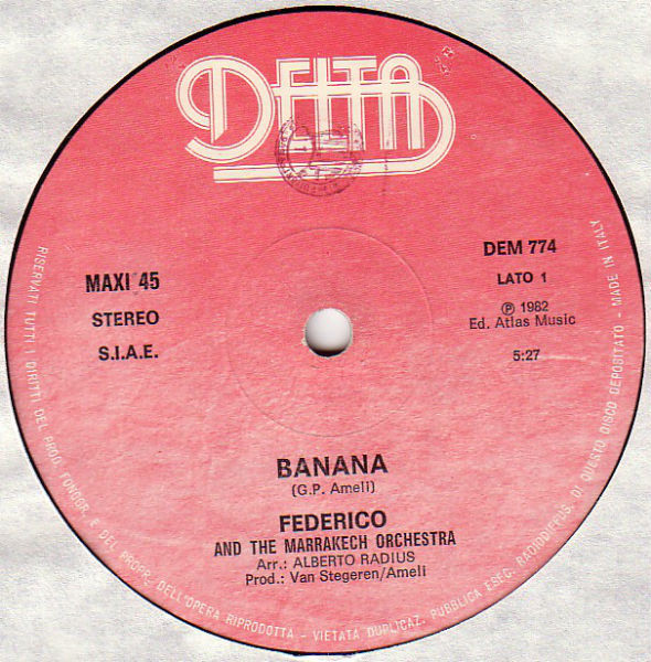 Federico And Marrakech Orchestra - Banana | Delta (DEM 774) - main Federico And Marrakech Orchestra - Banana | Delta (DEM 774) - main