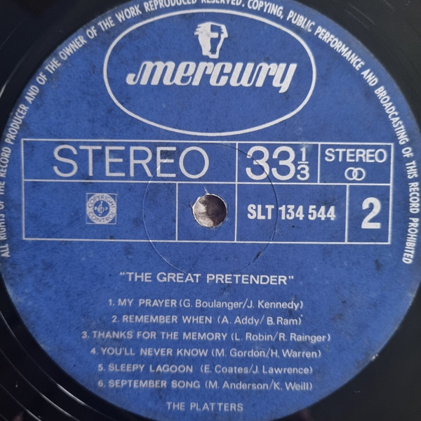 The Platters - The Great Pretender | Mercury (SLT 134 544) - 4 The Platters - The Great Pretender | Mercury (SLT 134 544) - 4