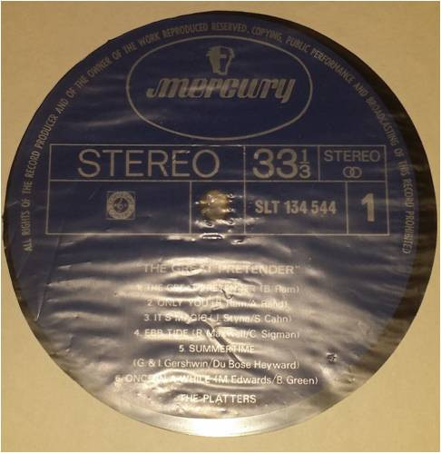 The Platters - The Great Pretender | Mercury (SLT 134 544) - 5 The Platters - The Great Pretender | Mercury (SLT 134 544) - 5