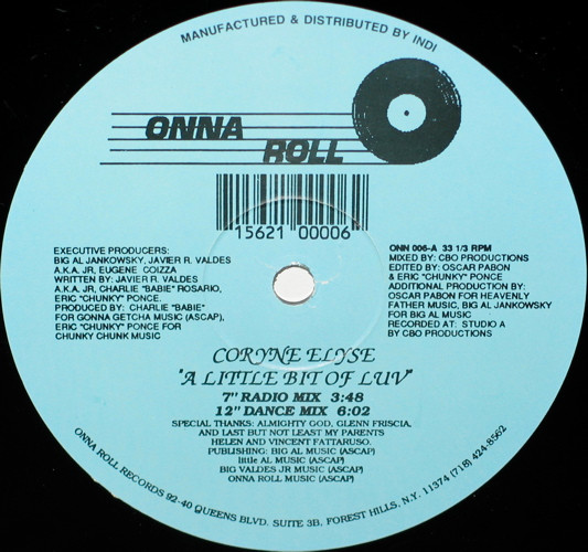 Coryne Elyse - A Little Bit Of Luv | Onna Roll (ONN 006)