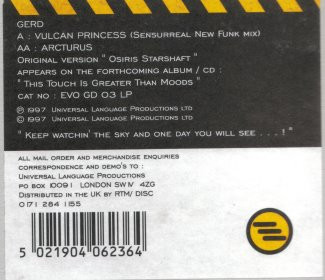 Gerd - Vulcan Princess / Arcturus | Evolution (EVOGD02) - 6