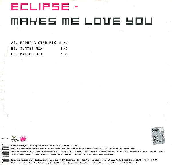 Eclipse - Makes Me Love You | Ocean Trax (OCN 018) - 2 Eclipse - Makes Me Love You | Ocean Trax (OCN 018) - 2