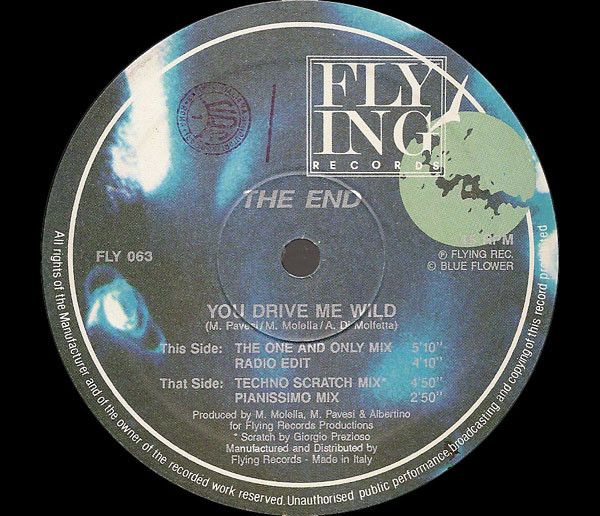 The End - You Drive Me Wild | Flying Records (FLY 063) - 3