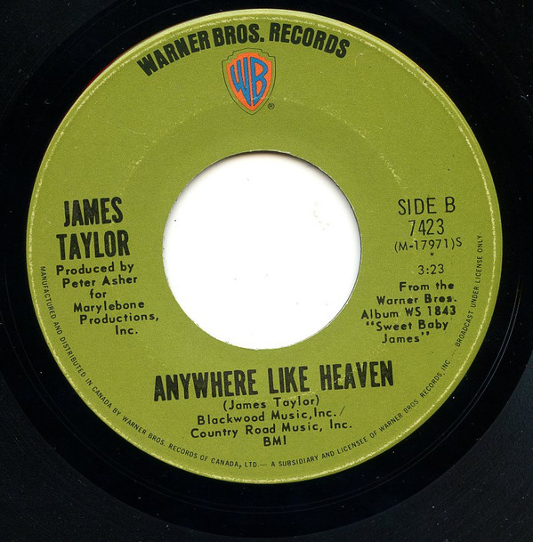 James Taylor - Fire And Rain | Warner Bros. Records (7423) - 2
