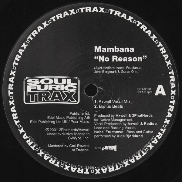 Mambana - No Reason | Soulfuric Trax (SFT-0018) - main