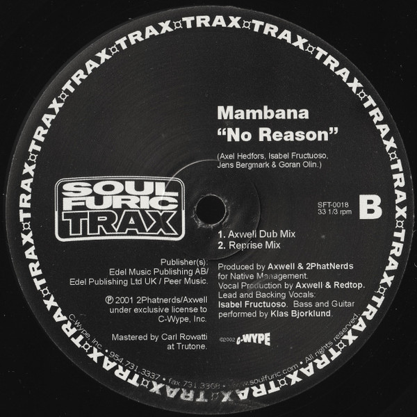 Mambana - No Reason | Soulfuric Trax (SFT-0018) - 2