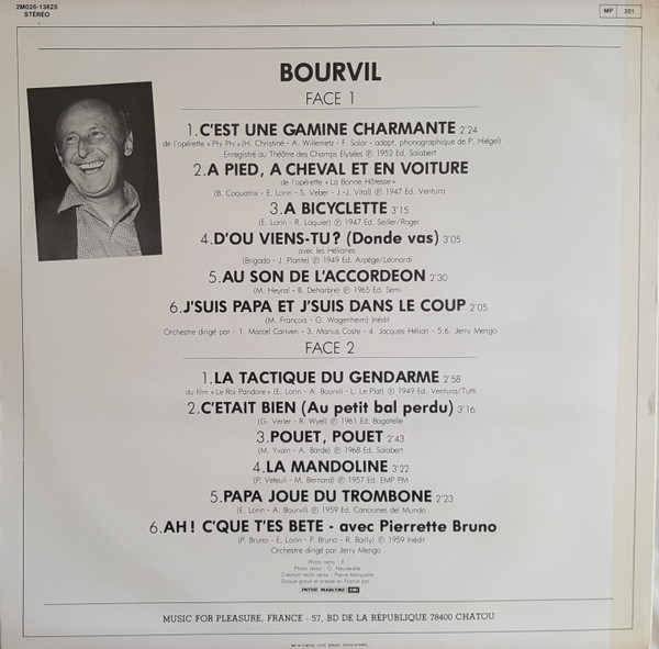 Bourvil - Bourvil | Music For Pleasure (2m 026-13.625) - 2 Bourvil - Bourvil | Music For Pleasure (2m 026-13.625) - 2