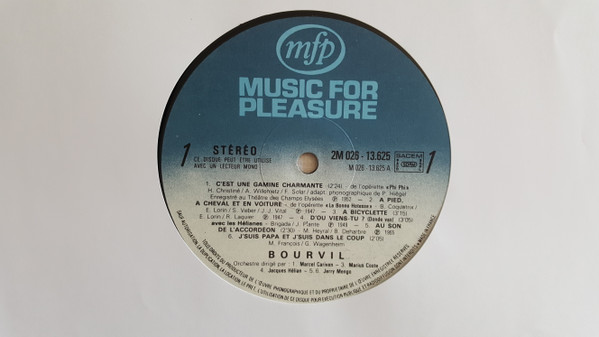 Bourvil - Bourvil | Music For Pleasure (2m 026-13.625) - 3 Bourvil - Bourvil | Music For Pleasure (2m 026-13.625) - 3