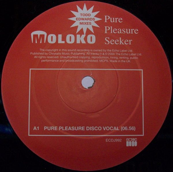 Moloko - Pure Pleasure Seeker (Todd Edwards Mixes) | Echo (ECDJ992) - 3