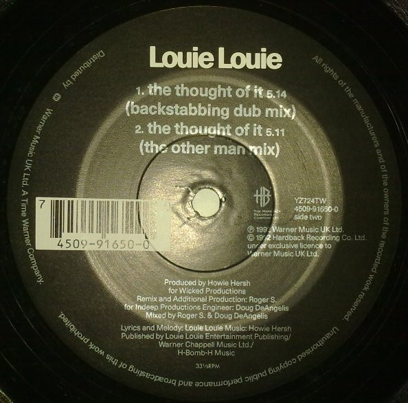Louie Louie - The Thought Of It | Hardback (YZ724TW) - 4