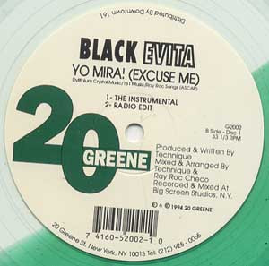 Black Evita - Yo Mira! (Excuse Me) | 20 Greene (G2002) - 2