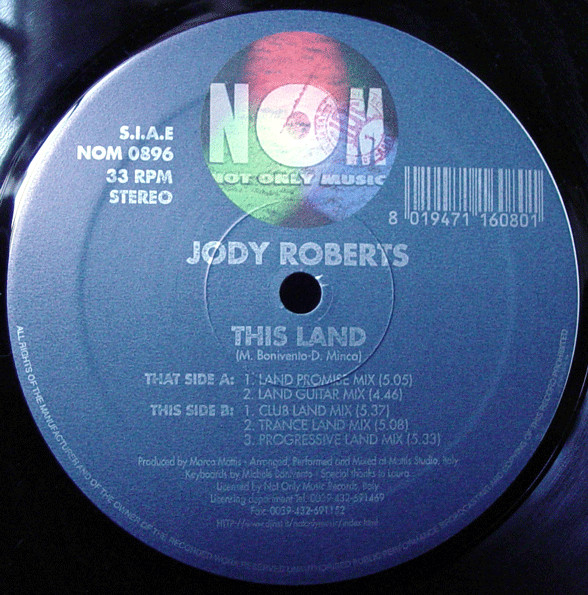 Jody Roberts - This Land | Not Only Music (NOM 0896)