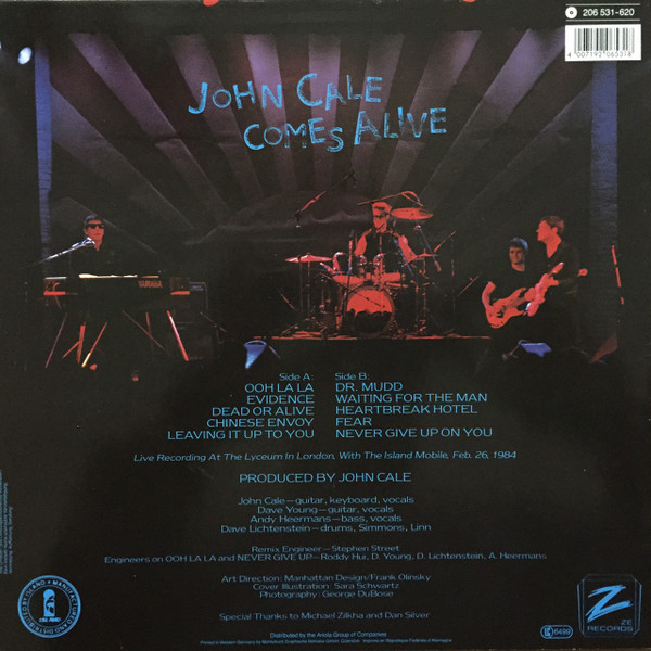 John Cale - John Cale Comes Alive | ZE Records (206 531) - 2