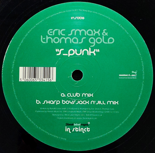 Eric Smax & Thomas Gold - S_Punk | in.stinct Recordings (INS008)
