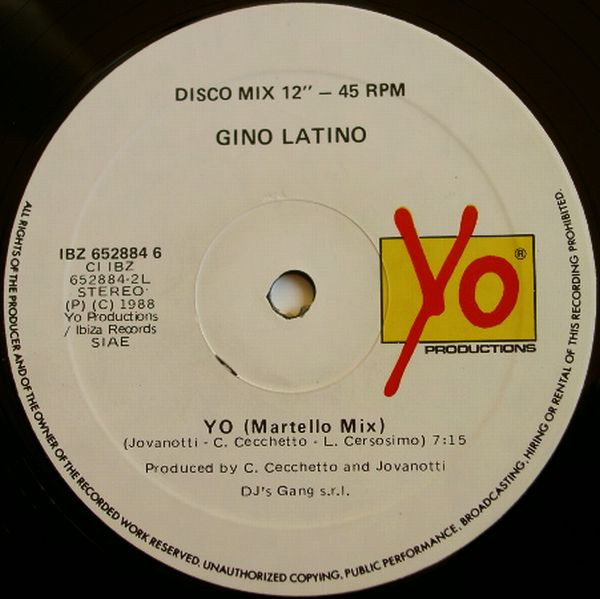Gino Latino - YO | Ibiza Records (IBZ 652884 6) - 4 Gino Latino - YO | Ibiza Records (IBZ 652884 6) - 4