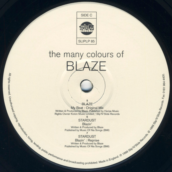 Blaze - The Many Colours Of Blaze | Slip 'n' Slide (SLIPLP 085) - 5 Blaze - The Many Colours Of Blaze | Slip 'n' Slide (SLIPLP 085) - 5