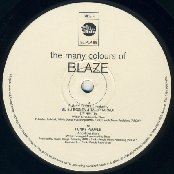 Blaze - The Many Colours Of Blaze | Slip 'n' Slide (SLIPLP 085) - 8 Blaze - The Many Colours Of Blaze | Slip 'n' Slide (SLIPLP 085) - 8