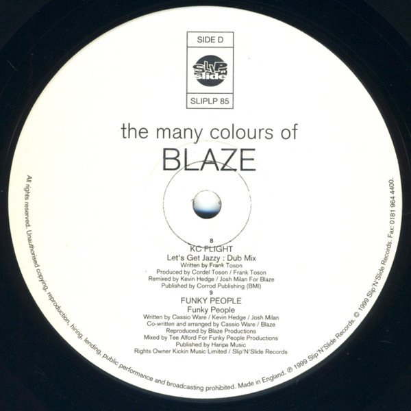 Blaze - The Many Colours Of Blaze | Slip 'n' Slide (SLIPLP 085) - 6 Blaze - The Many Colours Of Blaze | Slip 'n' Slide (SLIPLP 085) - 6