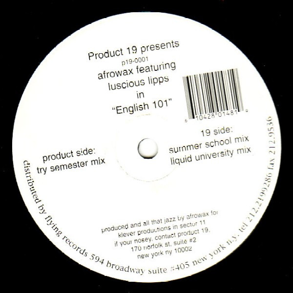 Afrowax - English 101 | Product 19 Records (P19-0001)