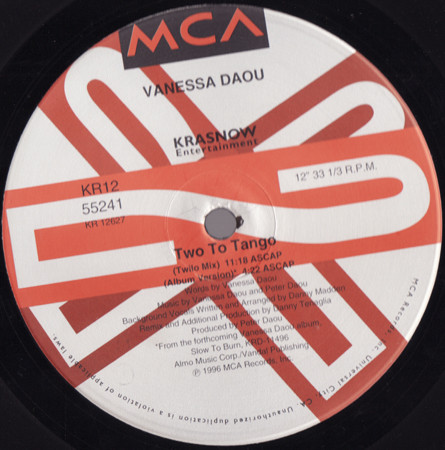 Vanessa Daou - Two To Tango | MCA Records (KR12-55241) - 2 Vanessa Daou - Two To Tango | MCA Records (KR12-55241) - 2
