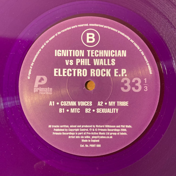 Ignition Technician vs. Phil Walls - Electro Rock EP | Primate Recordings (PRMT 088) - 2