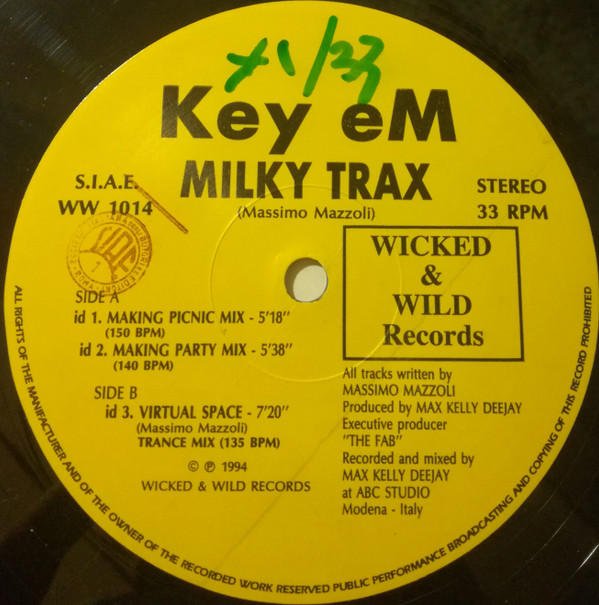 Key eM - Milky Trax / Virtual Space | Wicked & Wild Records (WW 1014) - 3 Key eM - Milky Trax / Virtual Space | Wicked & Wild Records (WW 1014) - 3