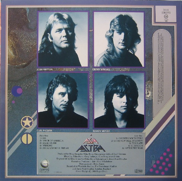 Asia - Astra | Geffen Records (26413) - 2 Asia - Astra | Geffen Records (26413) - 2