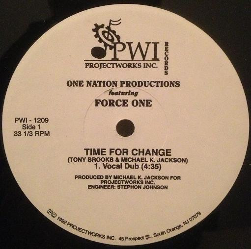 One Nation Productions Feat. Force One - Time For Change | PWI Records (PWI 1209) - main One Nation Productions Feat. Force One - Time For Change | PWI Records (PWI 1209) - main