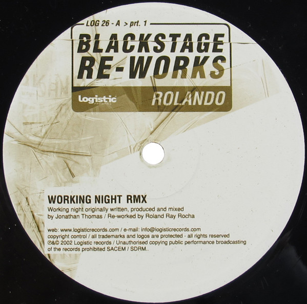 John Thomas & Cabanne - Blackstage Re-Works Prt. 1 | Logistic Records (LOG 26) - main John Thomas & Cabanne - Blackstage Re-Works Prt. 1 | Logistic Records (LOG 26) - main