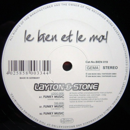 Layton & Stone - Funky Music | Le Bien Et Le Mal (BIEN 019)