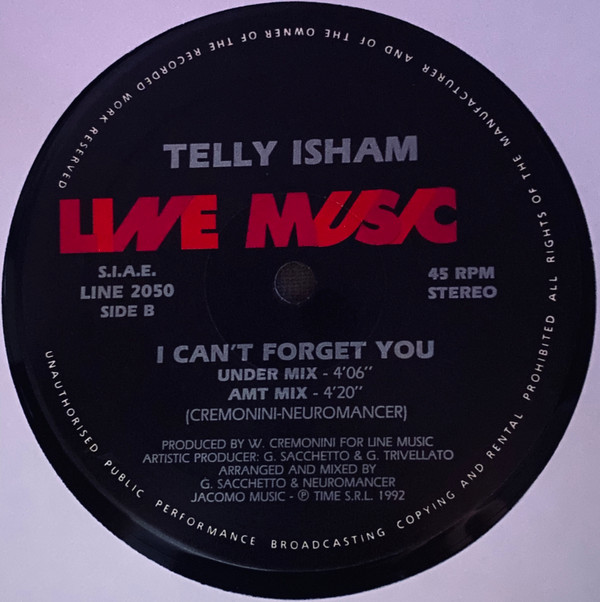 Telly Isham - I Can't Forget You | Line Music (LINE 2050) - 2