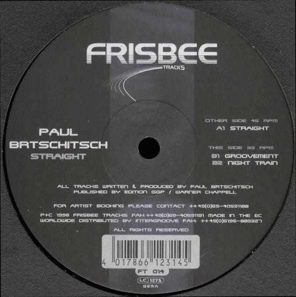 Paul Brtschitsch - Straight | Frisbee Tracks (FT 014) - main