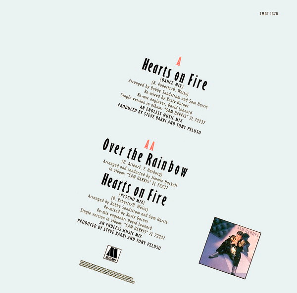 Sam Harris - Hearts On Fire / Over The Rainbow | Motown (TMGT 1370) - 2