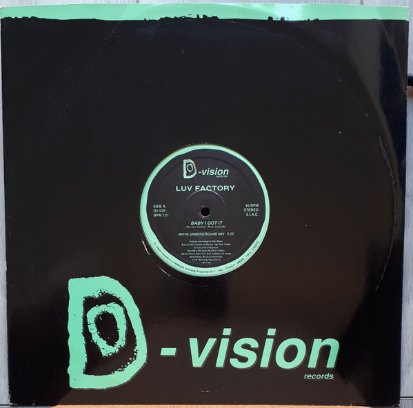 Luv Factory - Baby I Got It | D:vision Records (DV 025) - 3 Luv Factory - Baby I Got It | D:vision Records (DV 025) - 3