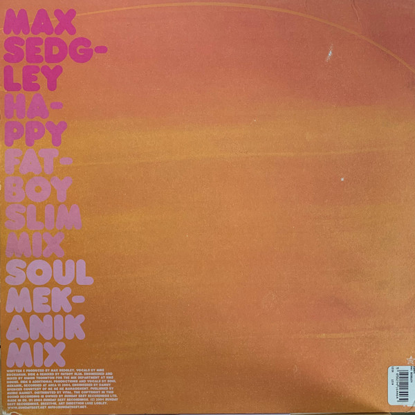 Max Sedgley - Happy | Sunday Best Recordings (SBEST14R) - 2