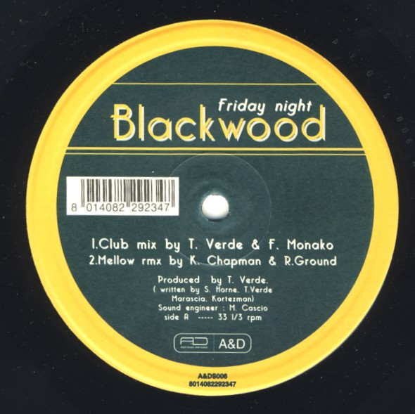 Blackwood - Friday Night | A & D (A&DS 006) - 4