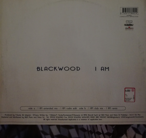 Blackwood - I Am (The Remixes) | BMG Ricordi S.p.A. (74321538401) - 2 Blackwood - I Am (The Remixes) | BMG Ricordi S.p.A. (74321538401) - 2