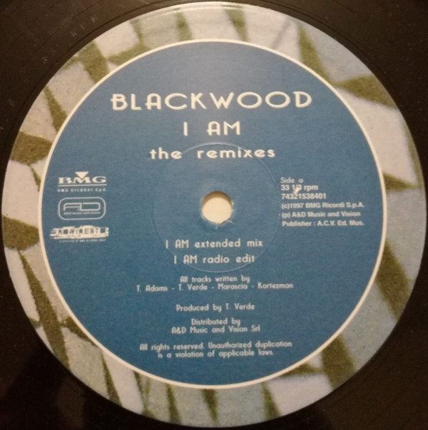 Blackwood - I Am (The Remixes) | BMG Ricordi S.p.A. (74321538401) - 3 Blackwood - I Am (The Remixes) | BMG Ricordi S.p.A. (74321538401) - 3