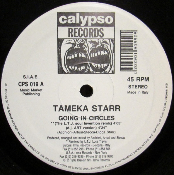 Tameka Starr - Going In Circles | Calypso Records (CPS 019) - main