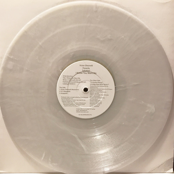 Victor Simonelli Presents Solution - I Know You Want Me | West Side Records (WSR014) - 3 Victor Simonelli Presents Solution - I Know You Want Me | West Side Records (WSR014) - 3
