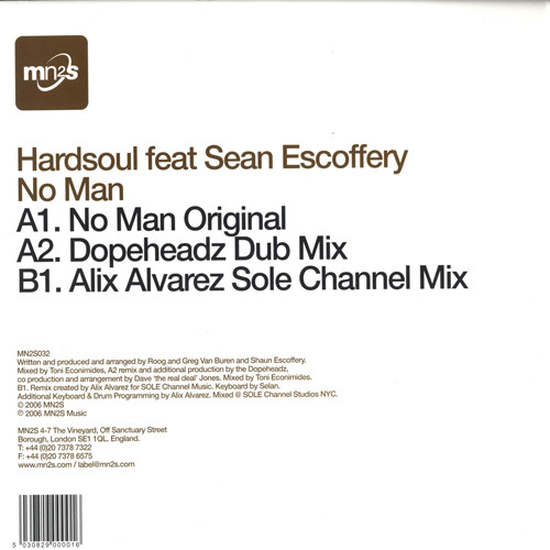 Hardsoul Feat. Shaun Escoffery - No Man | MN2S (MN2S032) - main