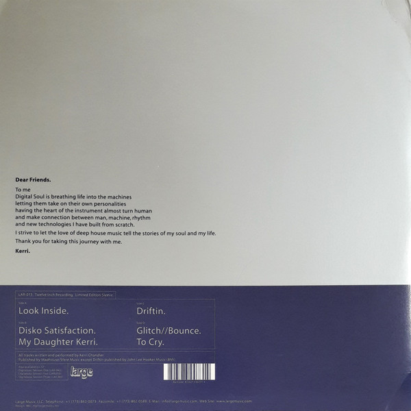 Kerri Chandler - Digitalsoul (Session Four) | Large Records (LAR-073) - 2