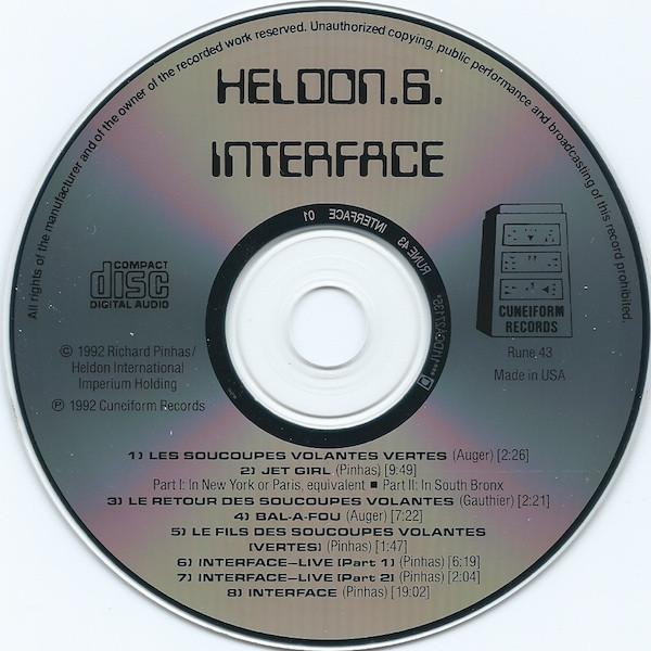 Heldon - 6. Interface | Cuneiform Records (Rune 43X) - 3