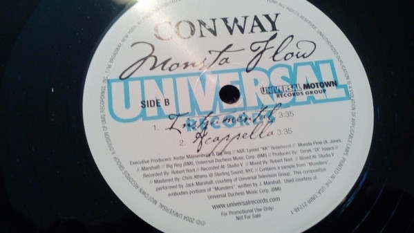 Conway - Monsta Flow | Universal Records (UNIR 21248-1) - 2 Conway - Monsta Flow | Universal Records (UNIR 21248-1) - 2