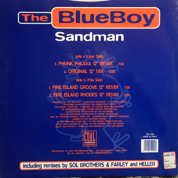 Blue Boy - Sandman | Cool D:vision (CLD 005) - 2 Blue Boy - Sandman | Cool D:vision (CLD 005) - 2