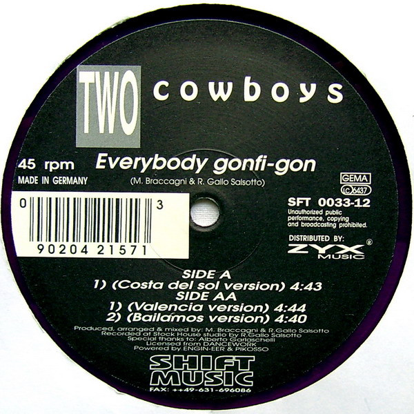 Two Cowboys - Everybody Gonfi-Gon | Shift Music (SFT 0033-12) - main Two Cowboys - Everybody Gonfi-Gon | Shift Music (SFT 0033-12) - main