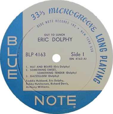 Eric Dolphy - Out To Lunch! | Blue Note (BLP 4163) - 3
