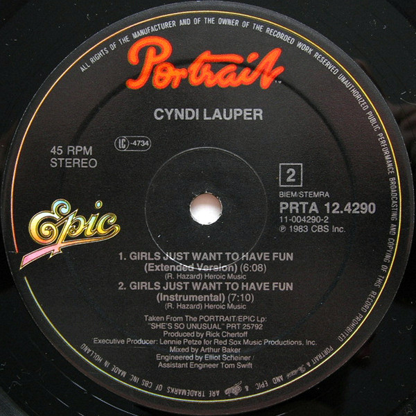 Cyndi Lauper - Time After Time | Portrait (PRTA 12.4290) - 4 Cyndi Lauper - Time After Time | Portrait (PRTA 12.4290) - 4