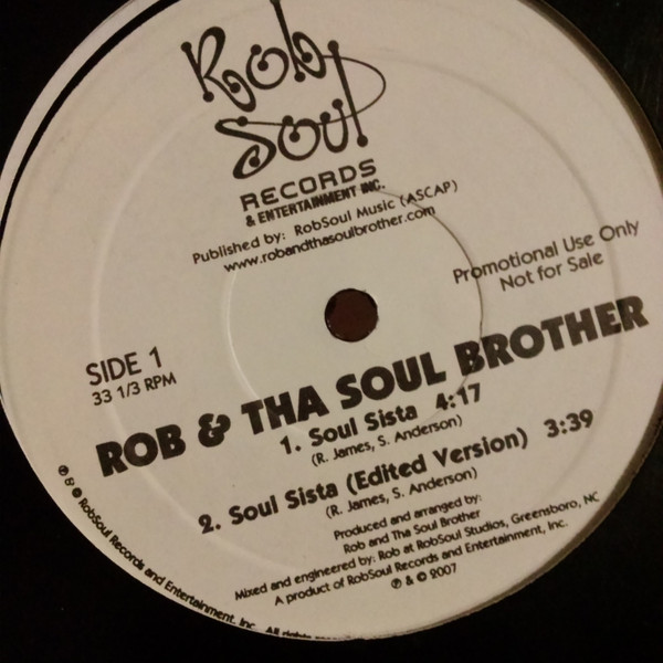 Rob & Tha Soul Brother - Soul Sista | Rob Soul Records (rsr 001)