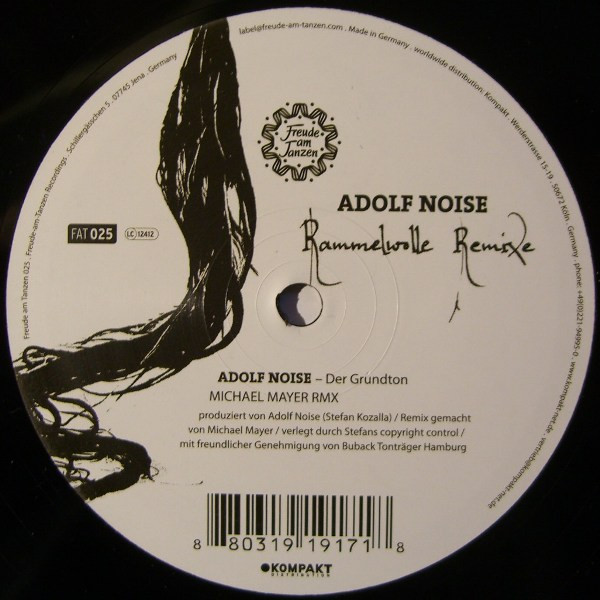 Adolf Noise - Rammelwolle Remixe | Freude Am Tanzen (FAT 025) - 3 Adolf Noise - Rammelwolle Remixe | Freude Am Tanzen (FAT 025) - 3